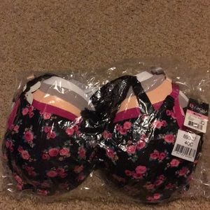 NWT 6 bras 40C lace T back Bijou brand